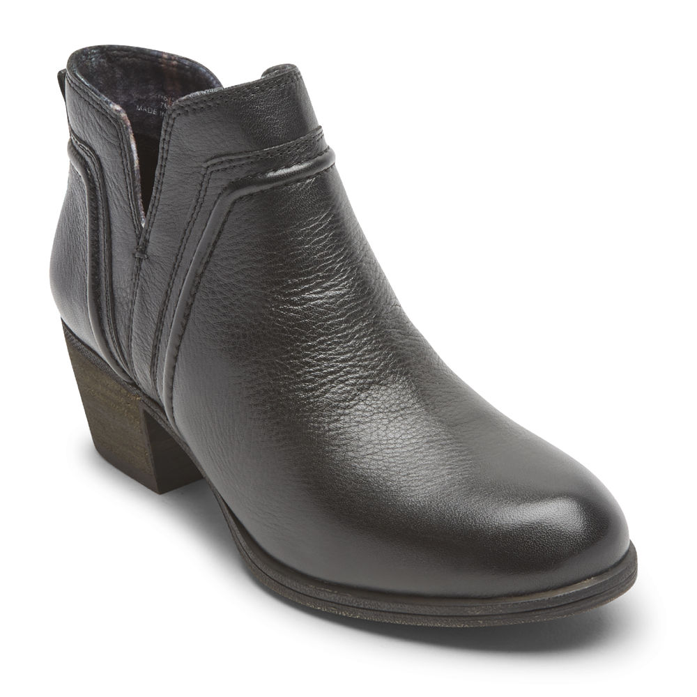Rockport Stövlar Dam Svarta - Cobb Hill Anisa V-Cut - KIRGH6083